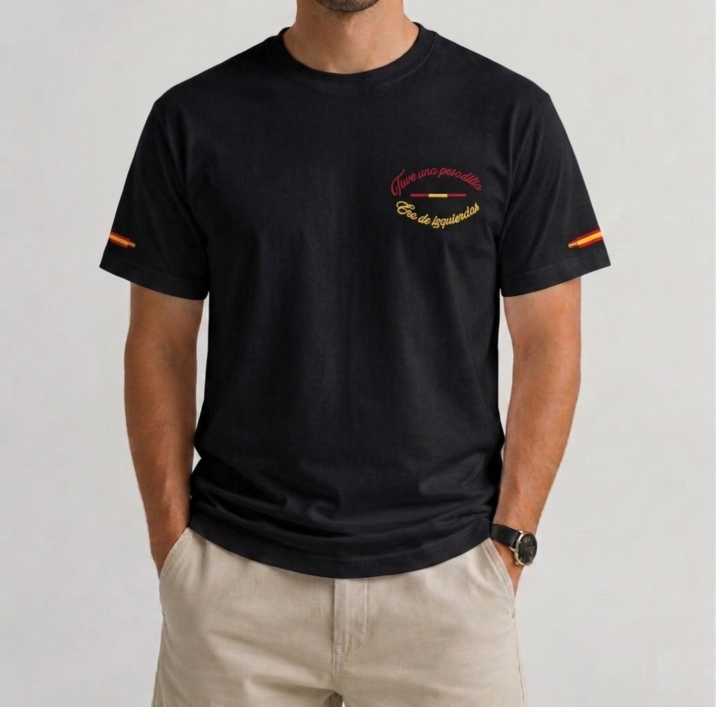 Camiseta negra — vista frontal
